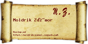 Moldrik Zámor névjegykártya